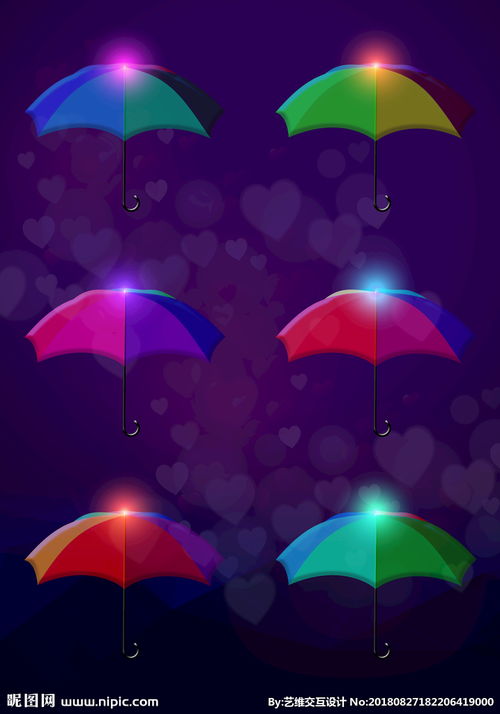 卡通雨傘圖片
